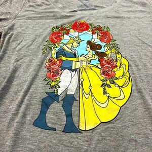 Disney Gray Beauty and the Beast Graphic Tee